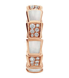Bvlgari Serpenti Viper ring rose gold diamond mother-of-pearl - British product
