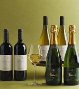 Harrods French Champagne and Wine Gift Box with 6 Bottles- Buy online at McGrocer