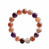 Leaper Buddha Bead Crystal Bracelet Natural Super Seven, imported from the UK