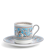 Harrods Wedgwood Florentine Turquoise Coffee Cup and Saucer- Buy online at McGrocer
