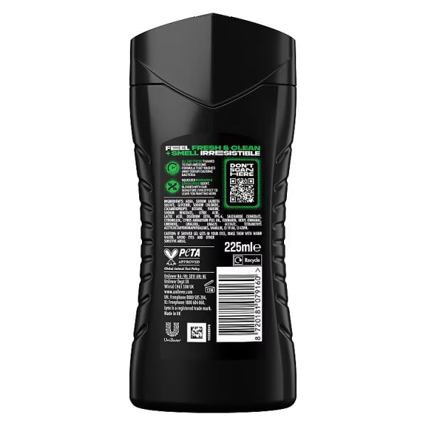 Lynx Body Wash Shower Gel Africa 225ml, UK version