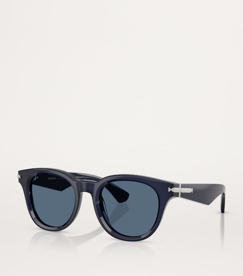 Burberry acetate round sunglasses - British product