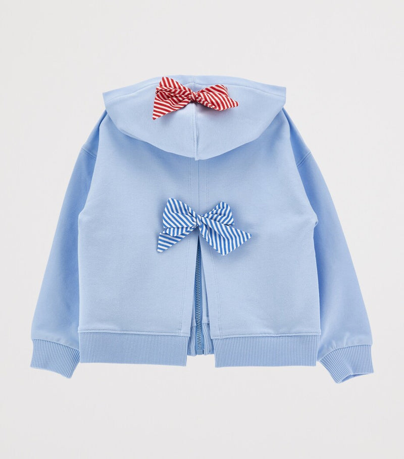 Monnalisa children's stretch-cotton zip hoodie for 2-12 years, imported from the UK