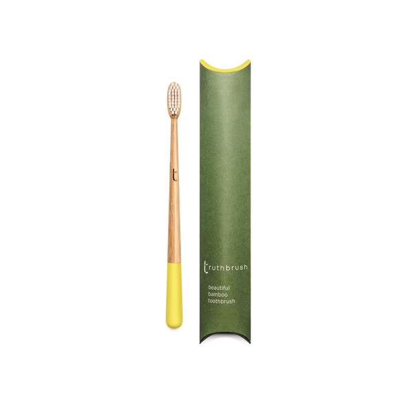 Truthbrush bamboo toothbrush Sunrise 4 Pack (British brand)