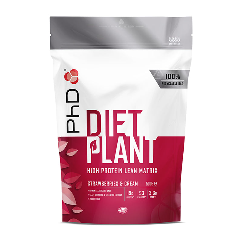 PhD plant protein powder strawberries and cream 500g, UK version