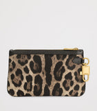 Dolce&Gabbana leopard print pouch 14x24cm, imported from the UK