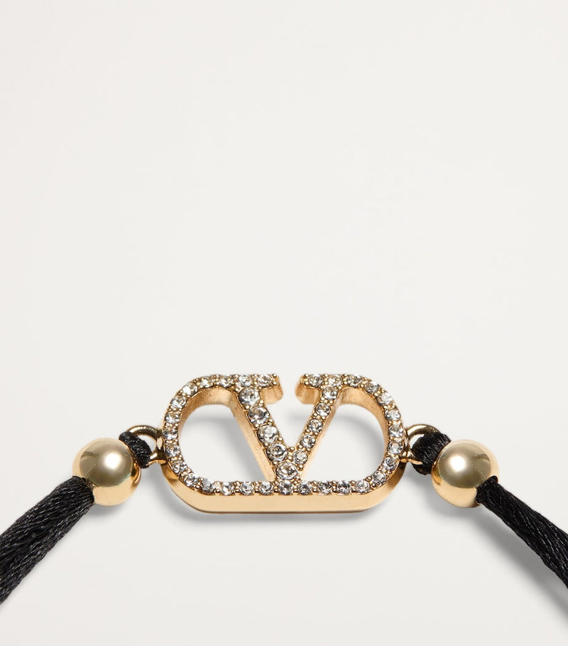 Valentino Garavani Crystal VLogo Signature bracelet, UK version