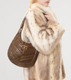 Valentino Garavani small leather Hoboho shoulder bag, imported from the UK
