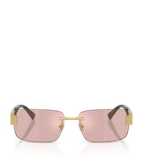 Harrods Versace Metal Rectangular Sunglasses- Buy online at McGrocer