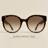 Gucci Damen Sonnenbrille GG0035SN Braunverlauf, importiert aus dem Vereinigten Königreich