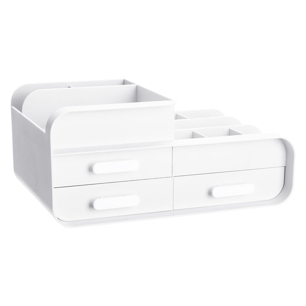 Livingandhome white desk organizer 28cm width, UK version