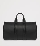 Aviteur Leather Woven-Detail Holdall with Calfskin and Alcantara Lining - British product