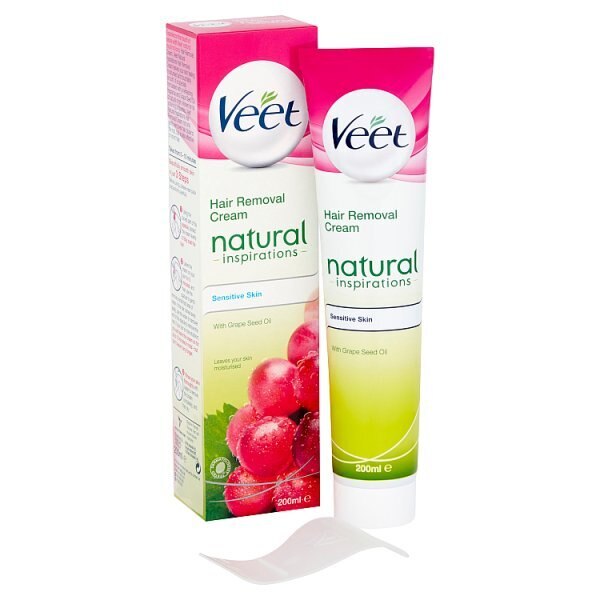 Veet Natural Hair Removal Cream Sensitive 200ml GOODS Superdrug