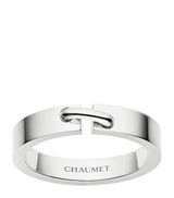 Harrods Chaumet White Gold Liens Évidence Wedding Ring- Buy online at McGrocer
