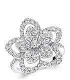 Graff white gold diamond Wild Flower ring (British brand)