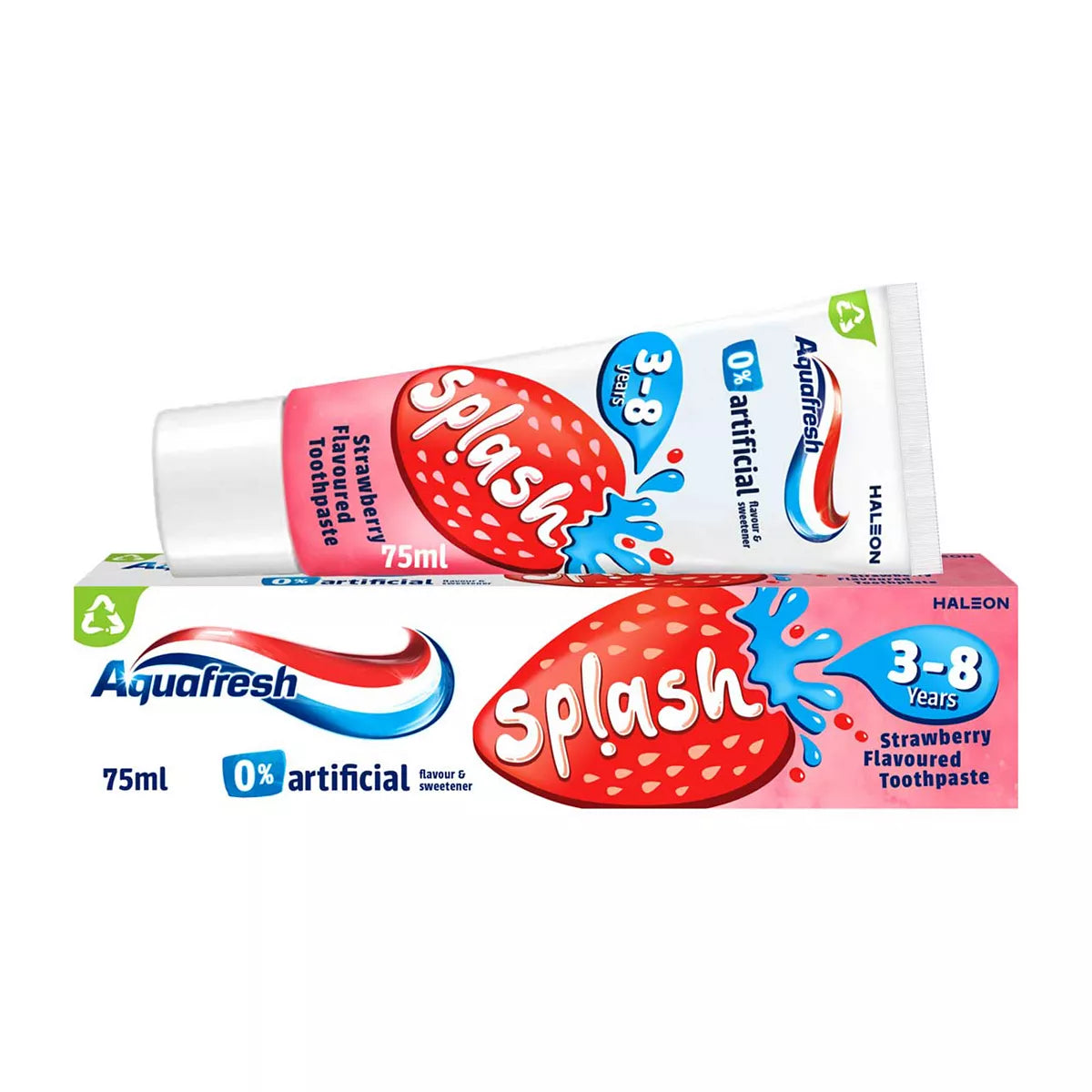 Aquafresh Kids Toothpaste, Splash 3-8 years Strawberry & Mint Flavour 75ml - McGrocer