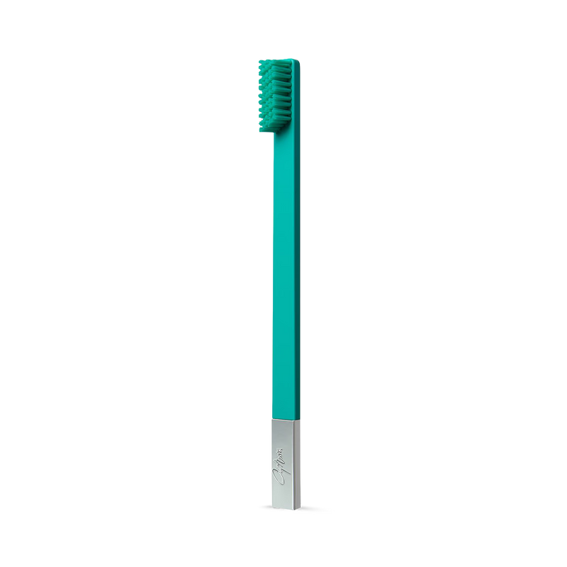 APRIORI toothbrush Turquoise Blue Silver medium - British product