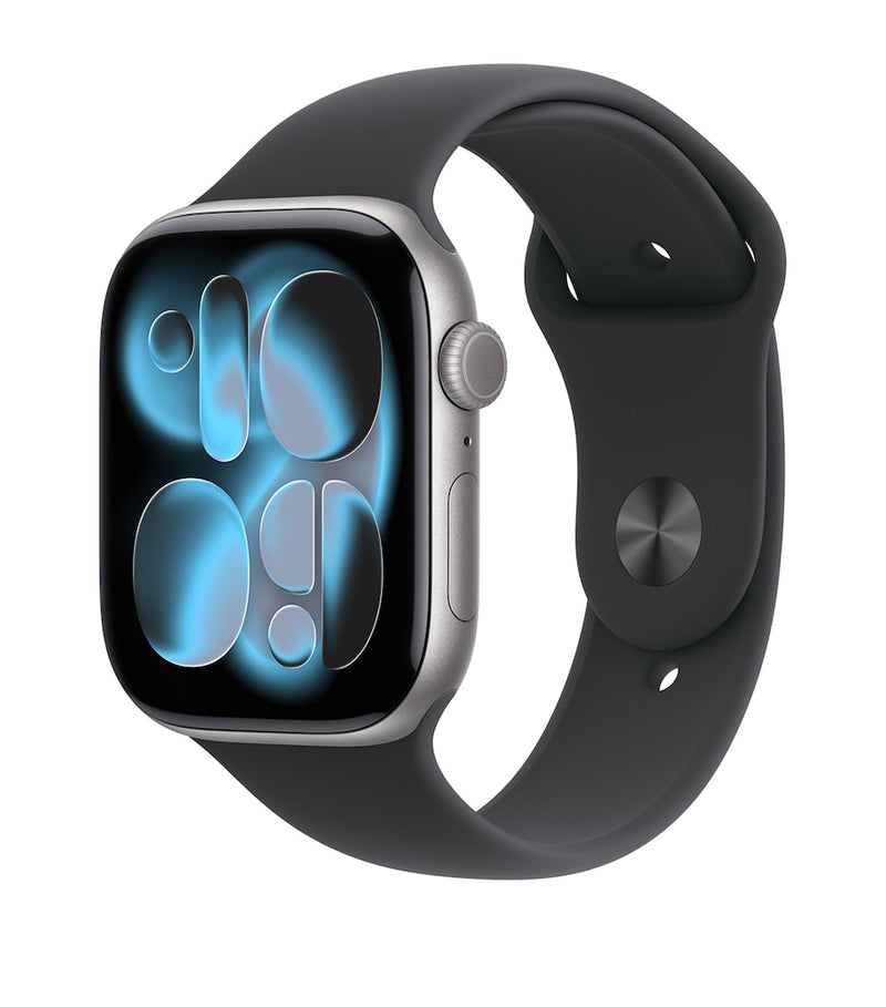 Apple Watch Series 11 Space Grey Aluminium Black Sport Band 46mm Small/Medium - British product