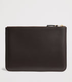 Comme Des Garçons large leather exterior pocket wallet, imported from the UK