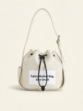 Vivienne Westwood Stacey cotton bucket bag with stripe pattern (British brand)