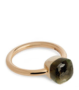 Harrods Pomellato Mixed Gold and Prasiolite Nudo Petit Ring- Buy online at McGrocer