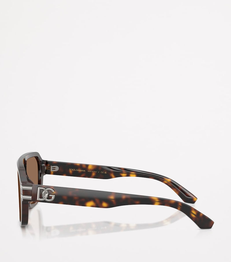 Dolce&Gabbana oversized pilot sunglasses - British product