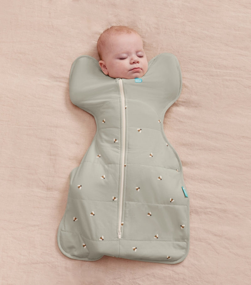 Love to Dream stretch-cotton bee swaddle small, imported from the UK