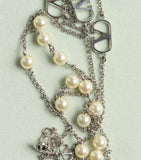 Valentino Garavani faux pearl double-layered VLogo necklace, UK version