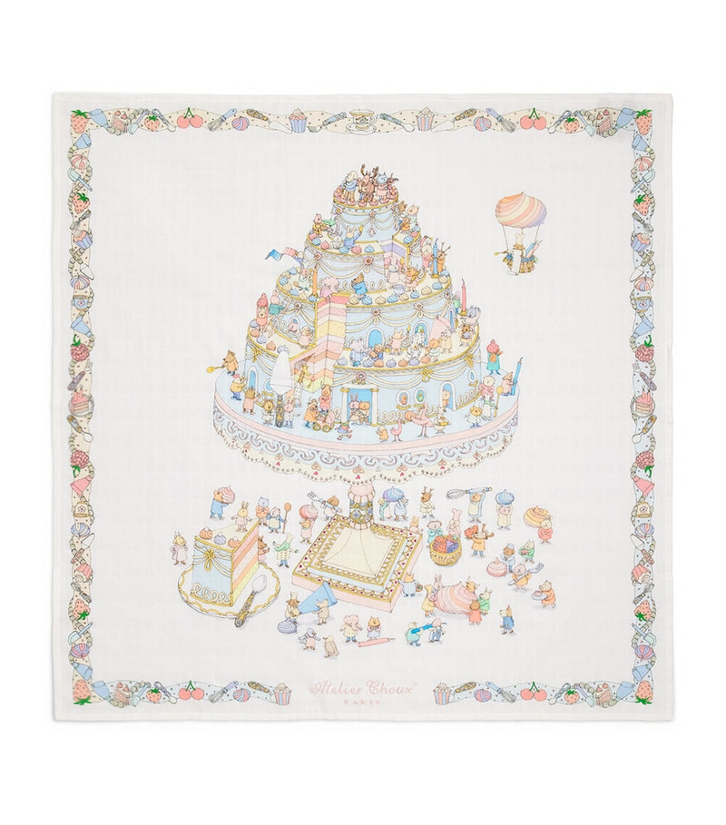 Atelier Choux baby swaddle Le Gâteau 100cm, imported from the UK