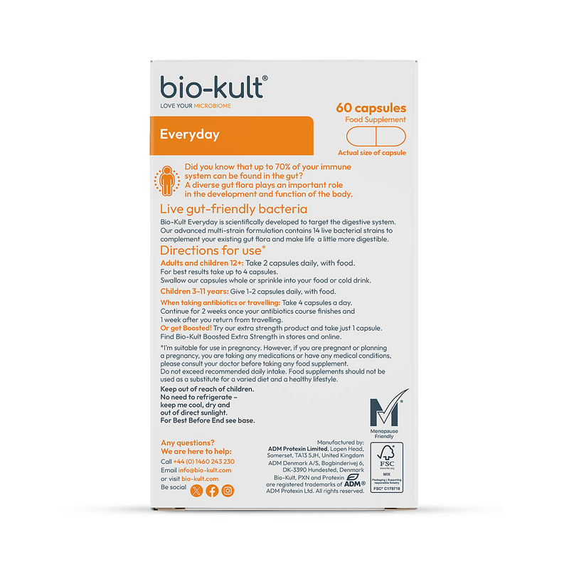 Bio-Kult multi-strain probiotics 60 capsules - British product