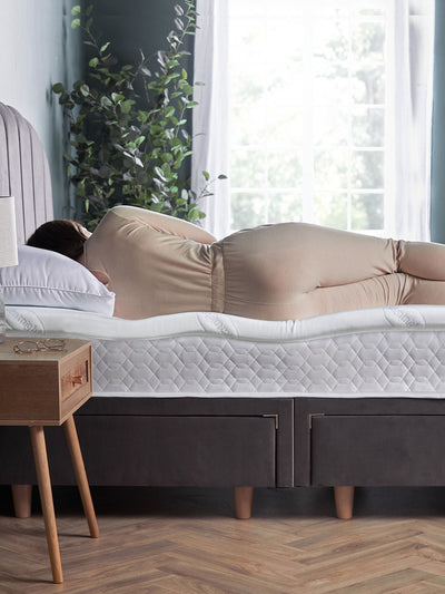 Next Silentnight White Impress 5cm Memory Foam Mattress Topper- Buy online at McGrocer