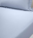 Yves Delorme Triomphe Celeste Super King fitted sheet, imported from the UK