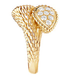 Boucheron Serpent Bohème yellow gold diamond ring (British brand)
