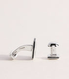 Tateossian Onyx Graffiato cufflinks and studs set (British brand)