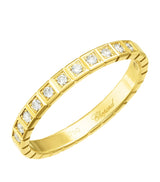 Harrods Chopard Yellow Gold and Diamond Ice Cube Ring- Buy online at McGrocer