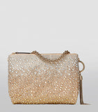 Jimmy Choo Callie crystal-embellished clutch bag, imported from the UK