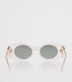 LOEWE Anagram oval sunglasses with bevelled acetate frames, UK version