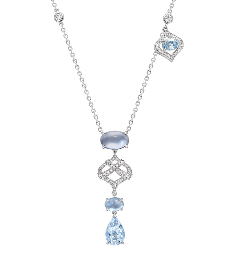 Boodles Woodland necklace aquamarine diamond, UK version