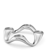 Harrods Georg Jensen Cobra Silver-Tone Pillar Candle Holder- Buy online at McGrocer
