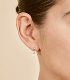Astrid & Miyu heart cluster hoop earring 8mm (British brand)
