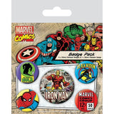 Marvel Iron Man badge set 5-pack (British brand)