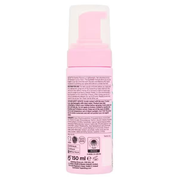 Solait Self Tan Mousse Medium 150ml (British brand)