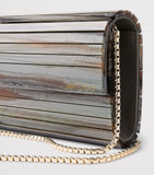 Jimmy Choo Sweetie clutch bag with panelled design - British product