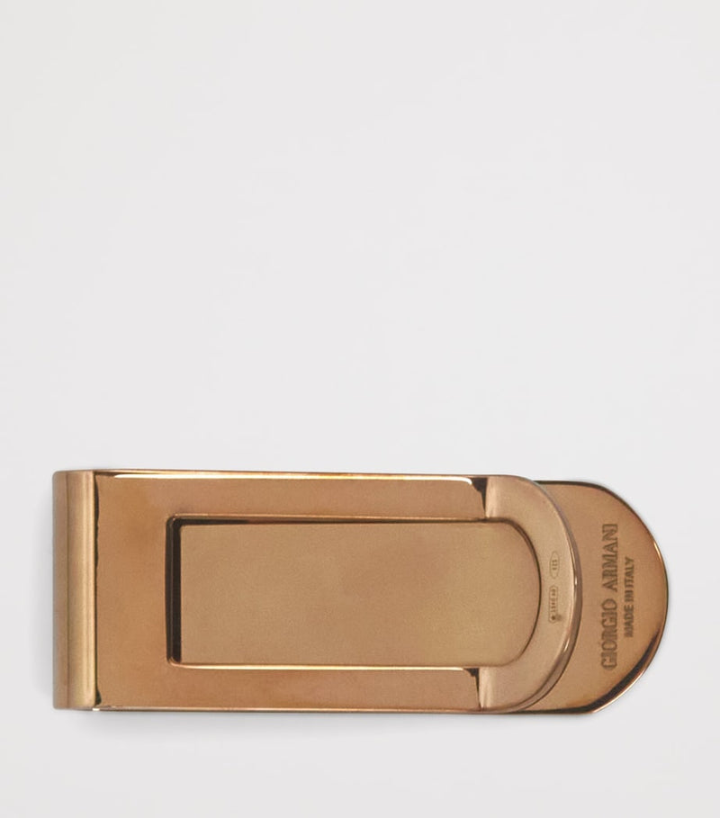 Giorgio Armani bronze-plated sterling silver money clip (British brand)
