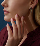 Boodles Presence Chamber drop earrings with diamonds and gemstones (British brand)