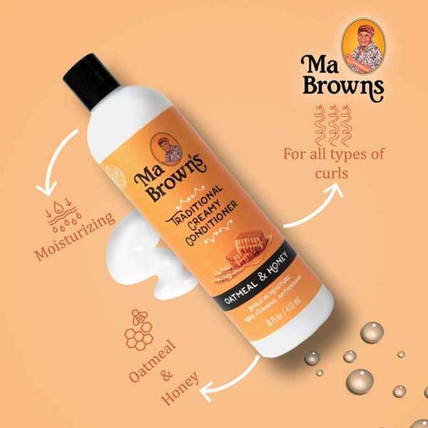 Ma Browns Oatmeal Honey Creamy Conditioner 473ml, imported from the UK