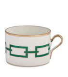 Ginori 1735 Catene Smeraldo tea cup in porcelain - British product