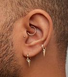 Maria Tash faceted spike hoop earring 6.5mm - British product