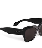 Alaïa melted square acetate sunglasses - British product
