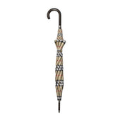 Harrods Burberry Maple Wood Check Walking Umbrella- Buy online at McGrocer
